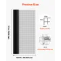 Hardware Cloth 183cm x 30.4m, 1/2 in 19 Gauge Galvanized Wire Mesh Roll, Weather-Resistant Vinyl Coated Chicken Wire Fencing, He