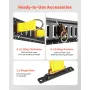 E-Track Tie-Down Rail Kit, 4 pakke 0,6 m E Track Rails, 20 stk.