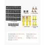 E-Track Tie-Down Rail Kit, 4 pakke 0,6 m E Track Rails, 20 stk.