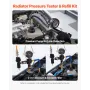 VEVOR Kølevæsketryktestersæt, 47 stk. Radiator Vakuum Refill Kit med 3 metaladaptere, Universal Fit, Automotive Cooling System