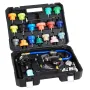 Coolant Pressure Tester Kit, 47Pcs Radiator Vacuum Refill Kit with 3 Metal Adapters, Universal Fit, Automotive Cooling System Pr