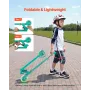 Kick Scooter for Kids Ages 3+, 2-Wheel Toddler Scooter with Light-Up Wheels, Adjustable Height Handlebar, Wide Anti-Slip Deck, F