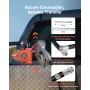 Fuel Transfer Pump, 12V DC 57 L/min, Cast Iron Diesel Transfer Pump Kit, with Manual Nozzle, Discharge Hose, Overheat Protection
