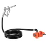 Fuel Transfer Pump, 12V DC 57 L/min, Cast Iron Diesel Transfer Pump Kit, with Manual Nozzle, Discharge Hose, Overheat Protection