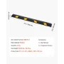 Parkeringsprop, 1840 mm 2 Stk Heavy Duty Parkeringshjælp til