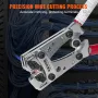 Battery Cable Lug Crimping Tool, 10-1/0AWG with Cable Cutter and 48PCS Copper Ring Terminals, 6 Wire Sizes Crimping Die and 100p