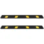 Parking Stopper, 1840 mm 2 Pcs Heavy Duty Parking Aid for Garage, Rubber Curb Garage Floor Stopper with Reflective Strips, Aid G