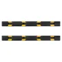 VEVOR Parking Stopper, 1840 mm 2 Pcs Heavy Duty Parking Aid for Garage, Rubber Curb Garage Floor Stopper with Reflective Strips,