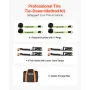 VEVOR Wheel Chock Tie-Down Kit, Tire-Style Trailer Tie Down Strap, Car Tie Down Kit with Flat Hook, Break Strength 4540 kg & Wor