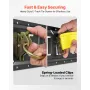 E-Track Tie-Down Rail Kit, 4 Pack 2.3 m E Track Rails, 26 Pcs Includes 2 Ratchet Straps & 8 O-Rings & 8 Tie-Offs with D-Ring & 8