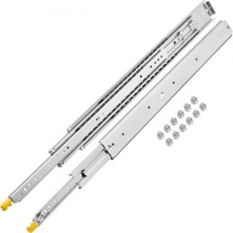 Drawer Slides with Lock, 1 Pair 40 inch, Heavy-duty Industrial Steel up to 500 lbs Capacity, 3-Fold Full Extension, Ball