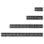 E-Track Tie-Down Rail Kit, 8 pakke (1,5m+1,2m+0,6m+0,3m) E