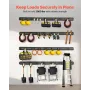 E-Track Tie-Down Rails, 4 Pack, 2.3 m E Track Rails Secures Cargo & Heavy Loads Up to 909 kg, Trailer Tie-Down System Suitable f