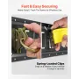 E-Track Tie-Down Rail Kit, 6 Pack 1.5 m E Track Rails, 26 Pcs Includes 2 Ratchet Straps & 6 O-Rings & 6 Tie-Offs with D-Ring & 1