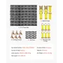E-Track Tie-Down Rail Kit, 6 Pack 1,5 m E Track Rails, 26 stk.