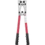 Battery Cable Lug Crimping Tool, 10-1/0AWG with Cable Cutter and 48PCS Copper Ring Terminals, 6 Wire Sizes Crimping Die and 100p