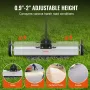 24.9 kg Rolling Magnetic Sweeper with Wheels,Push-Type Magnetic Pick Up Sweeper, 24-inch Large Magnet Pickup Lawn Sweeper with T