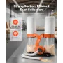 Dust Collector, 1550 CFM 2.5 Micron Vortex Cone Dust Collectors, 3.0HP Sawdust Collection System with Two 132.5L Dusts Collector