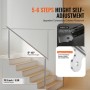 70.9 in/180cm Handrails for Outdoor Steps Staircase Seniors Porch Deck