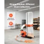 VEVOR støvopsamler, 1200 CFM 2,5 mikron vortex kegle støvsamlere, 2,0 HK savsmuldsopsamlingssystem med 132,5 l støvopsamling
