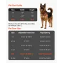 Dog Door for Sliding Glass Door, 2311-2439 mm Adjustable Height, Aluminum Alloy Frame with Metal Rotating Hinges, Secure Lock De