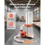 Dust Collector, 1100 CFM 2.5 Micron Vortex Cone Dust Collectors, 1.5HP Sawdust Collection System with132.5L Dusts Collector Bag 