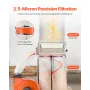 Dust Collector, 1100 CFM 2.5 Micron Vortex Cone Dust Collectors, 1.5HP Sawdust Collection System with132.5L Dusts Collector Bag 