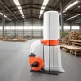 VEVOR støvopsamler, 1100 CFM 2,5 mikron vortex kegle støvsamlere, 1,5 HK savsmuldsopsamlingssystem med 132,5 l Dusts Collecto
