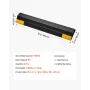 VEVOR Parking Stopper, 406 mm 2 Pcs Heavy Duty Parking Aid for Garage, PP Curb Garage Floor Stopper with Reflective Strips, Vehi