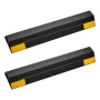 Parking Stopper, 406 mm 2 Pcs Heavy Duty Parking Aid for Garage, PP Curb Garage Floor Stopper with Reflective Strips, Vehicles G