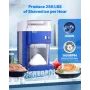 Commercial Ice Shaver Machine, 1.91QT /1.8L Large Electric Snow Cone Machine, Fine & Fluffy with 300W Motor, Stainless Steel Bla