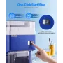 Commercial Ice Shaver Machine, 1.91QT /1.8L Large Electric Snow Cone Machine, Fine & Fluffy with 300W Motor, Stainless Steel Bla