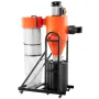 Dust Collector, 763 CFM 1 Micron Cyclone Dust Collector, 1.5HP Dusts Separator with 47.32L Dust Collector Bag & Base Stand, Smar
