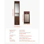 Dog Door for Sliding Glass Door, 1927 mm to 2040 mm Adjustable Height, Aluminum Alloy Frame with Metal Rotating Hinges, Lock Des
