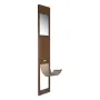 Dog Door for Sliding Glass Door, 1927 mm to 2040 mm Adjustable Height, Aluminum Alloy Frame with Metal Rotating Hinges, Lock Des