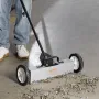 20.4 kg Rolling Magnetic Sweeper with Wheels, Push-Type Magnetic Pick Up Sweeper, 18-inch Large Magnet Pickup Lawn Sweeper, Magn