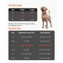 Dog Door for Sliding Glass Door, 2311-2439 mm Adjustable Height, Aluminum Alloy Frame with Metal Rotating Hinges, Lock Design, 2