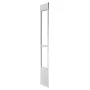 Dog Door for Sliding Glass Door, 2311-2439 mm Adjustable Height, Aluminum Alloy Frame with Metal Rotating Hinges, Lock Design, 2