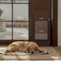 Dog Door for Sliding Glass Door, 1927 mm to 2040 mm Adjustable Height, Aluminum Alloy Frame with Rotating Hinges, Lock Design, 2
