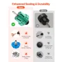 Coolant Pressure Tester Kit, 47Pcs Radiator Vacuum Refill Kit with 3 Metal Adapters, Universal Fit, Automotive Cooling System Pr