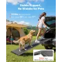 Dog Ramp for Cars, 160 x 43.2 cm, Folding Pet Ramps for Medium & Large Dogs up to 113 kg, Pet Stair Ramp with Non-Slip Oxford Fa