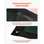 Welding Screen with Frame, 3-Panel 1.74 x 2.34m Welding Curtain Screen, Flame-Resistant Vinyl Protection Screens with 12 Wheels 
