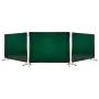 VEVOR Welding Screen with Frame, 3-Panel 1.74 x 2.34m Welding Curtain Screen, Flame-Resistant Vinyl Protection Screens with 12 W