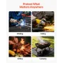 Welding Blanket, 1219mm x 1829mm Silicone Coated Fiberglass Welding Blanket, 1800°F Heat Resistant Safety Protection Blankets, F