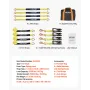 Wheel Chock Tie-Down Kit, Tire-Style Trailer Tie Down Strap, Car Tie Down Kit with Spring Hook, Break Strength 4540 kg & Working
