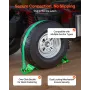 Wheel Chock Tie-Down Kit, Chock-Style Trailer Tie Down Strap, Car Tie Down Kit with Buckle, Break Strength 1986.73 kg & Working 