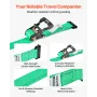 Wheel Chock Tie-Down Kit, Chock-Style Trailer Tie Down Strap, Car Tie Down Kit with Buckle, Break Strength 1986.73 kg & Working 