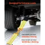 Wheel Chock Tie-Down Kit, Axle Type Trailer Tie Down Strap, Car Tie Down Kit with Break Strength 4540 kg, Working Load 1512 kg, 
