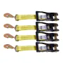 Wheel Chock Tie-Down Kit, Axle Type Trailer Tie Down Strap, Car Tie Down Kit with Break Strength 4540 kg, Working Load 1512 kg, 