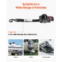 Wheel Chock Tie-Down Kit, Fixed Trailer Tie Down Strap, Car Tie Down Kit with S-Hook, Break Strength 748 kg & Working Load 250 k
